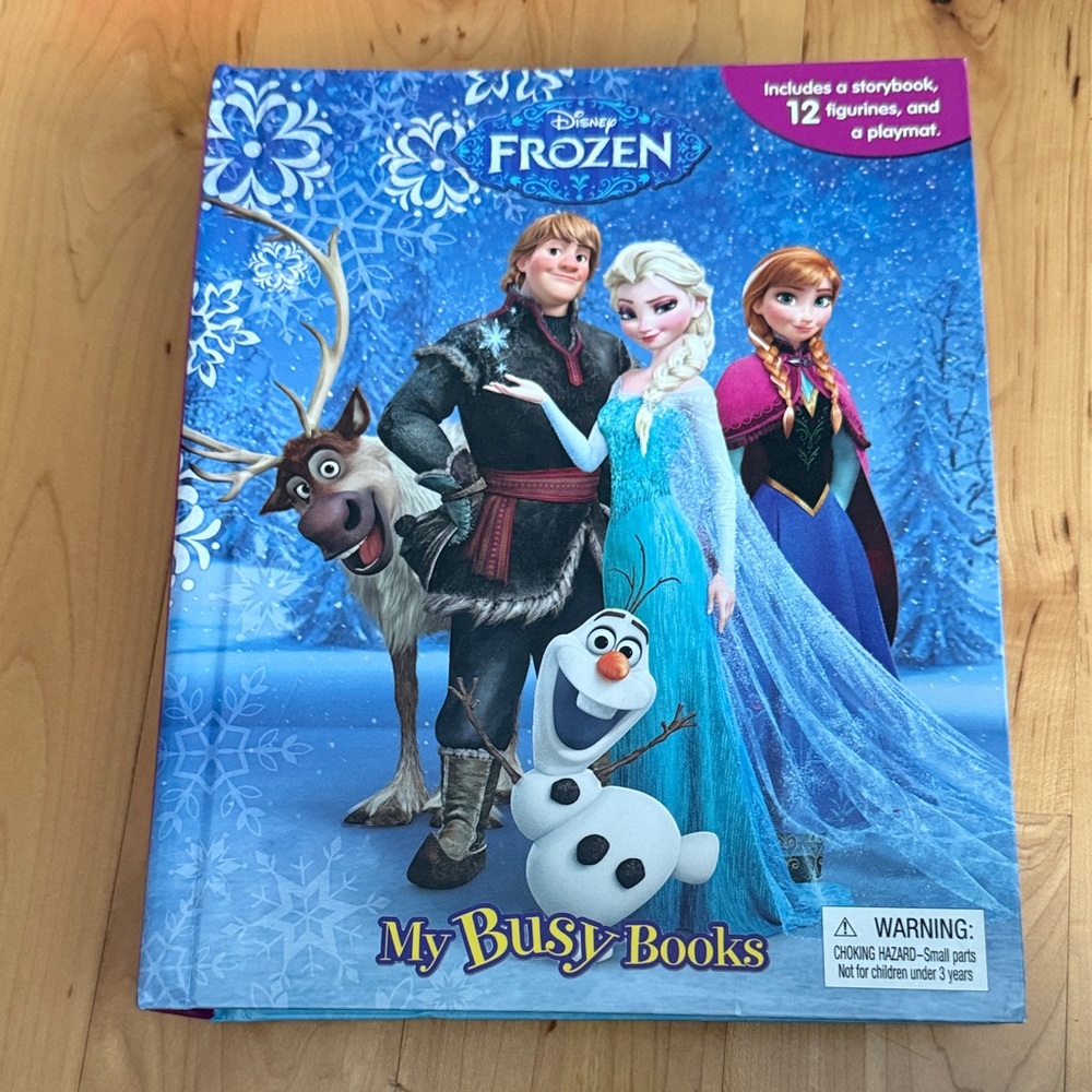 Disney Frozen My Busy Books - Blue Cover with Elsa Anna Olaf Kristoff